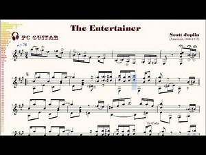 Scotte Joplin, The Entertainer, guitar solo