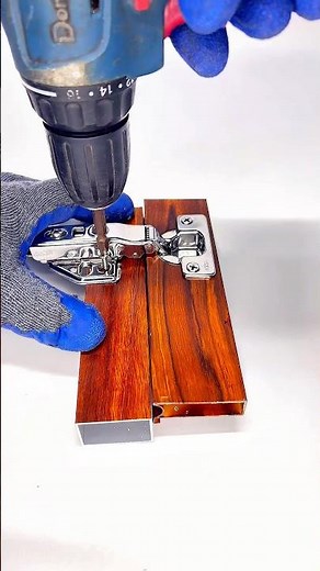 Aluminium cupboard door hinges installation #tricks #aluminiumfabrication #diy #shorts