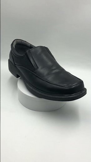 Deer Stags Mens Black Leather Slip-On Shoes Comfort Classic Style #mensstyle #mensshoes #mensfashion