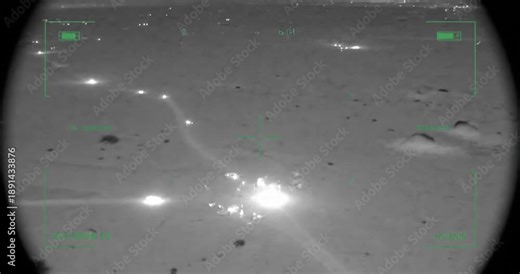 Combat drone with a periscope, equipped with a thermal imaging camera and 4K night vision