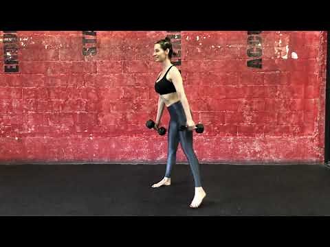 Dumbbell alternating lateral lunge