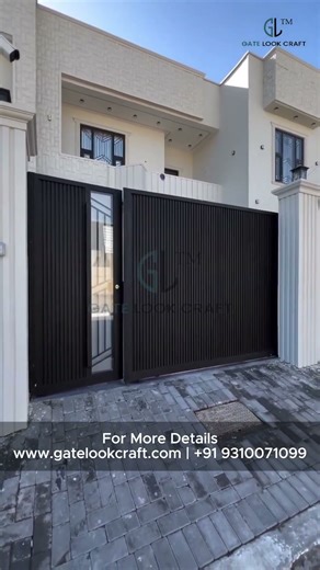 Mild Steel Gate Design | Strong, Durable & Modern MS Gate by #gatelookcraft