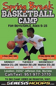 Spring Break Basketball Camp