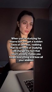 I got all A’s in homework and assignments but I failed tests and exams because of exam anxiety #sad #examanxiety #performanceanxiety #exams #studying | Leila Levchenko