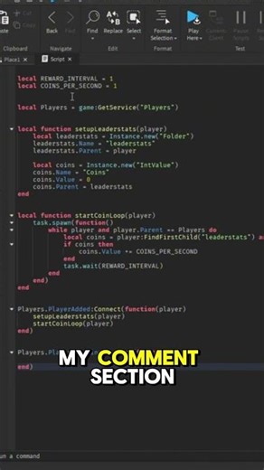 🔨How to make a cash per second system in Roblox Studio! #robloxstudio #roblox #funny #memes #gaming