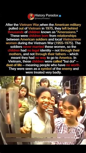 How War Turned These Children Into Outcasts #usa #history #war