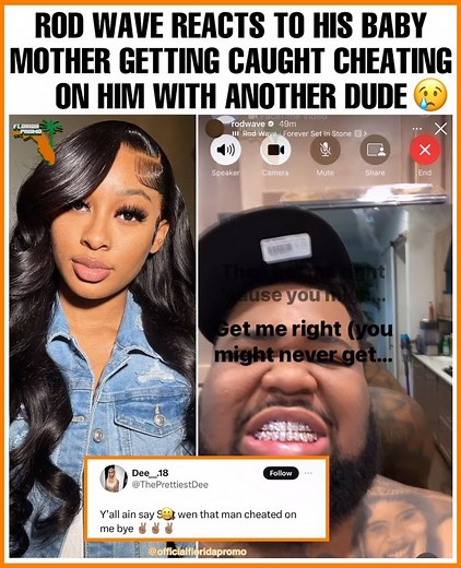 Official Florida Promo 🌴 | Rod Wave seemingly responds to his baby mother getting caught cheating on him with another dude. 😢💔 | Instagram