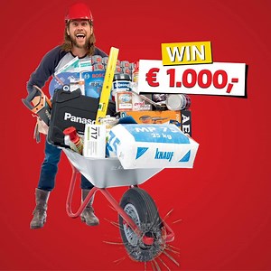 BAUHAUS Venlo gaat donderdag 19 juli open! Dat wordt een feestje. Kom je naar de opening mét je kruiwagen tussen 6u en 7u 's ochtends, dan maak je ook nog eens kans op €1000! Lees meer op: www.BauhausVenlo.nl | BAUHAUS - Nederland