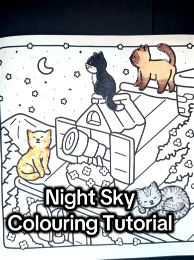 Night Sky Colouring Tutorial: Techniques with Markers