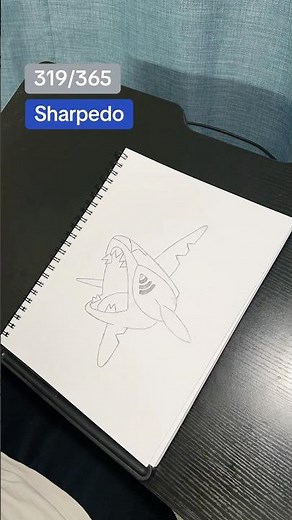 Drawing Sharpedo #drawing #pokemon #lucki #draw #pokémon #pokemonart #hoenn #art #artist