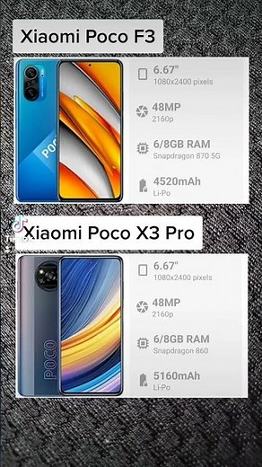 Xiaomi Poco F3 Pro vs Xiaomi Poco X3 Pro