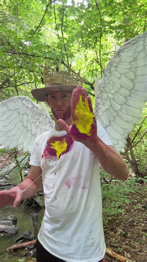 TheangelGabriel #briannaked #beatbox #angel #carcrash #paint @ifatgabe | Beatbox