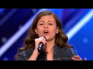 Americas Got Talent 2017-- Angelina Green: 13-Year-Old Singer Earns Golden Buzzer From Heidi Klum