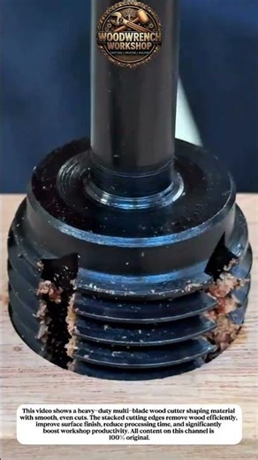 Heavy-Duty Multi-Blade Wood Cutter | High-Speed Precision Milling Tool #diy #tools #usa