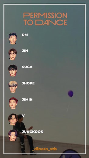 BTS Permission to Dance Line Distribution