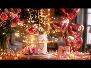 🎂 Happy Birthday Daughter 💖 Emotional Birthday Wishes & Beautiful Celebration Video