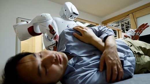 Video | Ageing Japan turns to AI robots to care for the elderly
