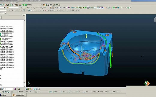 PowerMill2017实战模具编程铜公加工视频教程