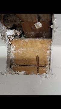 How to fix drywall crack where wall meets ceiling.
