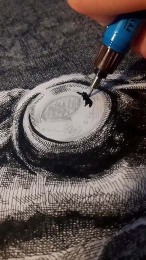 Inktober52: Frog Drawing with Crosshatching Technique