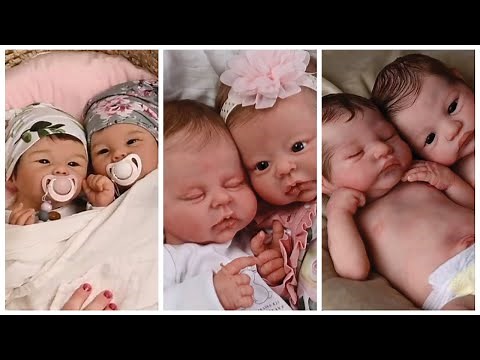 Twins!! Adorable Silicone Reborn Baby Twins and Triplets #reborn #siliconebaby #dolls #rebornmommy