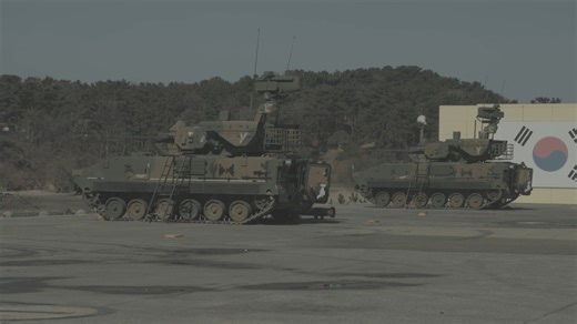 ROK Army Soldiers fires K-30 Biho B-roll