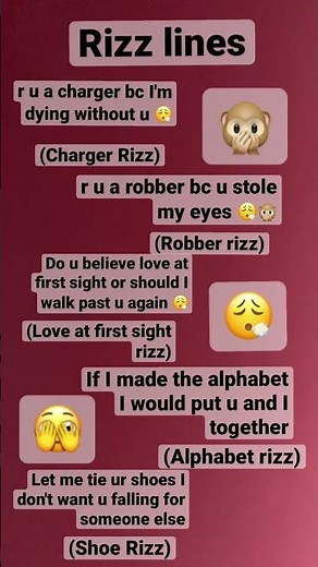 Rizz lines 😮‍💨🫣🙊