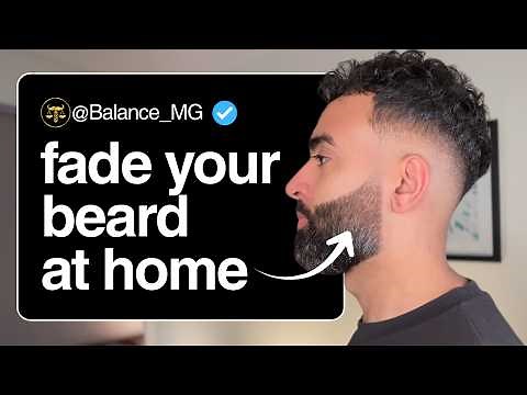 The BEST Beard Fade Tutorial You Will Ever Watch! Try This At Home - Voiceover