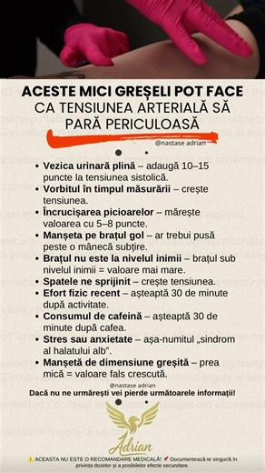 Mici greșeli ce pot face ca tensiunea arterială să pară periculoasă 😶‍🌫️ #shorts