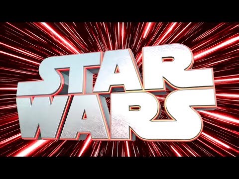 Star Wars Hyperspace Jump in 4K: Iconic Logo Speeding Through the Galaxy! Sith Version