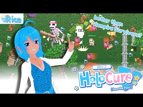 HOLOCURE (PC) gameplay - better than Vampire Survivors?! | Rice Digital