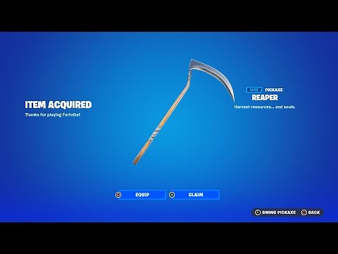 How to Get THE REAPER PICKAXE for FREE in Fortnite!