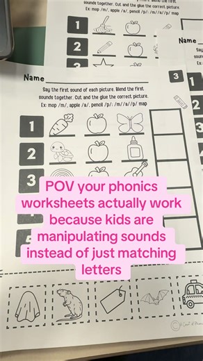 If your kids can’t decode, they could be missing crucial phonic awareness skills like phoneme isolation and blending. Grab this Beginning Sound Code Word resource and see Phonemic Awareness in action on paper! Comment PA for the TPT 🔗 today! #scienceofreading #phonemicawareness #phonicsworksheets #structuredliteracy #teachertok