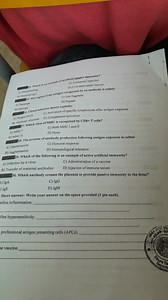 Which is an example of artificial passive immunity?   A) Breas... | Filo