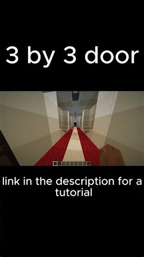 3x3 redstone door in minecraft