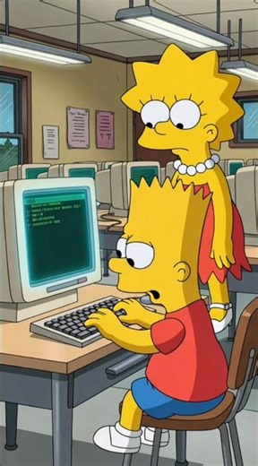 Bart Hacks School System! Perfect Grades Chaos | Simpsons Viral