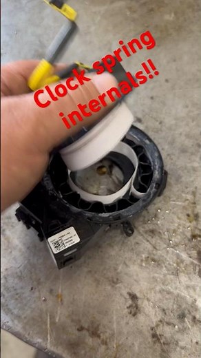 What a disassembled clock spring looks like! #automechanic #mechanic #fordfseries ￼