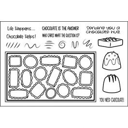 chocolates2stamp Clear Stamp Set