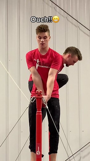 Painful but awesome!!😂 Could you do this?😅#victory #sports #gymnastics #workout #fitness #workoutchallenge #gymnast #flipping #parkour #freerunning #americanninjawarrior #viral #viraltiktok #funnyvideos #hilarious #fail #fails #gymnastik #gymnasticschallenge #extremesports #calisthenics #friends #sportscenter #awesome #amazing Do not attempt... We are trained professionals!