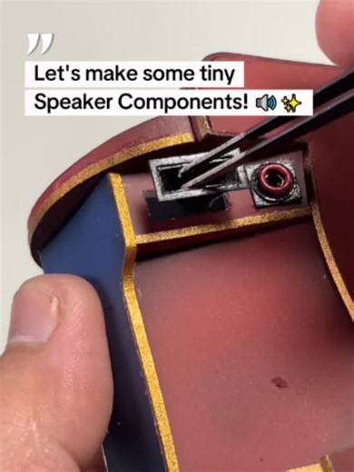 Tiny Realistic Speaker Components for Miniature Dioramas