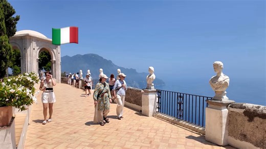 6月漫步游意大利南部坎帕尼亚大区萨莱诺省小镇 拉韦洛(Ravello) 辛波乃别墅和卢佛罗别墅 拍摄日期：2025.6.9