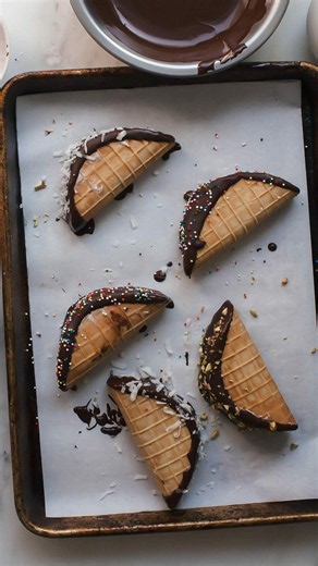 Homemade choco tacos recipe