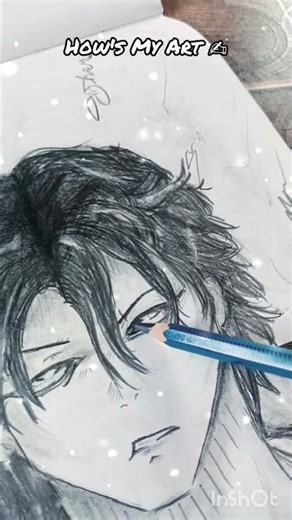 How's My Art ✍️This drawing shows an anime-style drawing anime