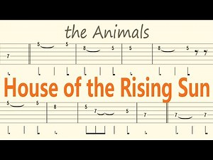 House of the Rising Sun / Animals Guitar Solo Tab+BackingTrack
