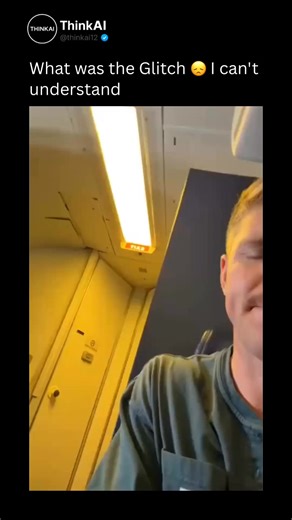 ThinkAI on Instagram: "Poll: Why do glitch videos go viral? Options: 🟢 Visual surprise | 😂 Shared humor This short clip plays with reality in the smartest way possible. A simple airplane cabin is turned into a Matrix-style glitch, where the crew appears to teleport across the frame. It looks confusing for just long enough to feel real, then funny enough to share. The comments lean fully into the joke, inventing wild explanations and treating the edit like a real mid-air malfunction. It’s a per