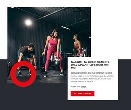 We personalize the workout to your level - HTML Template by Nicepage