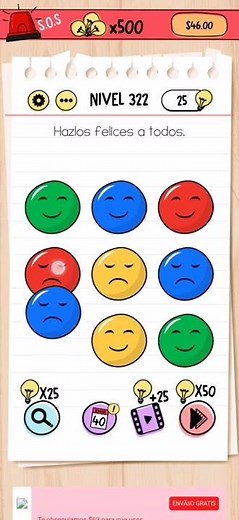 Cómo pasar Brain Test nivel 322