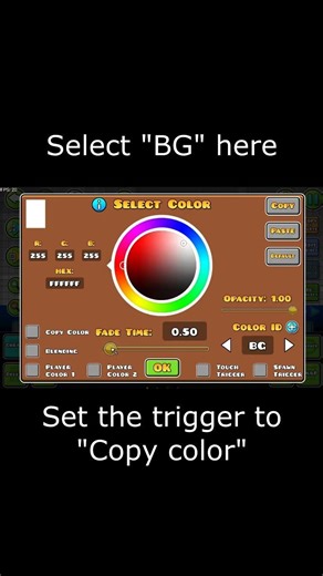 How to create a rainbow effect in Geometry Dash! #geometrydash #gdlevels #gd #tutorial