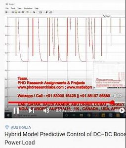 Hybrid Model Predictive Control of DC–DC Boost Converters With Constant Power Load -matlab simulink