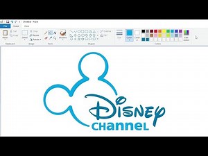 How to draw the Disney Channel logo using MS Paint | How to draw on your computer